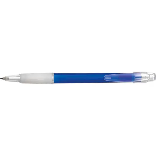 Frosted Plastic Ballpoint Pen Blue